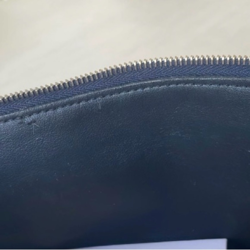 Celine Navy Leather Cosmetic Pouch (pre-owned) - Picture 11 of 11